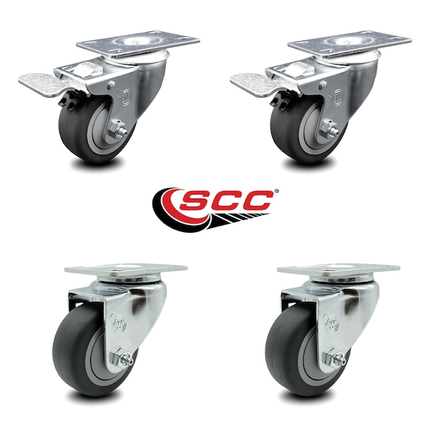 Cambro Ingredient Bin Camcrisper Swivel Caster with Brake Replacement Set-SCC